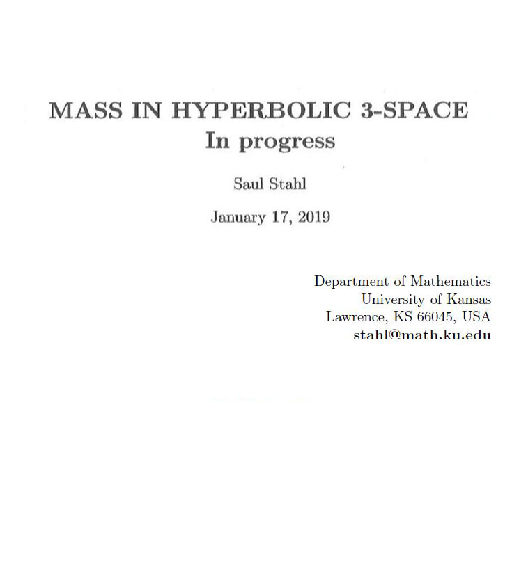 Mass in Hyperbolic 3-Space